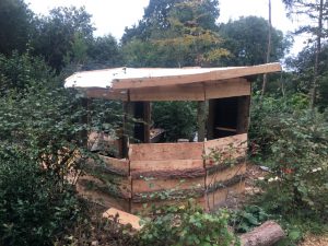 Fitted board to top of roof