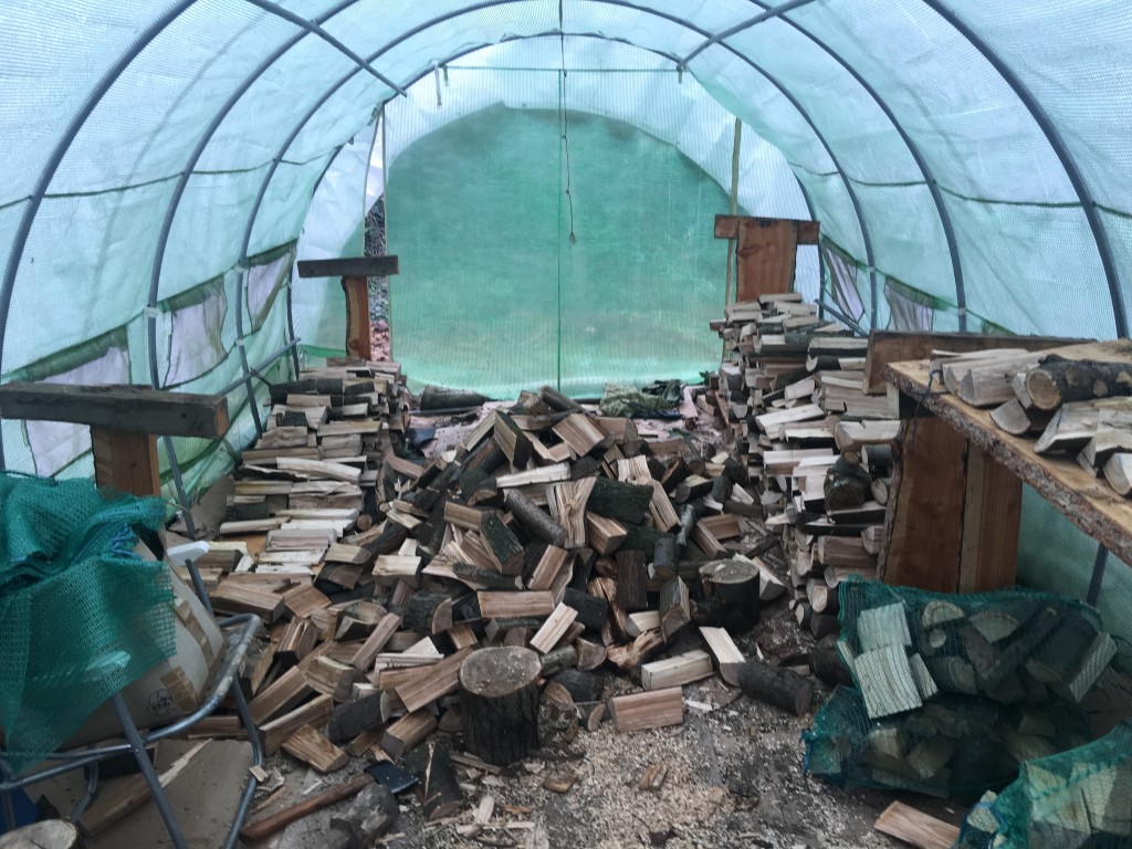 CHOPPED WOOD READY FOR WINTER